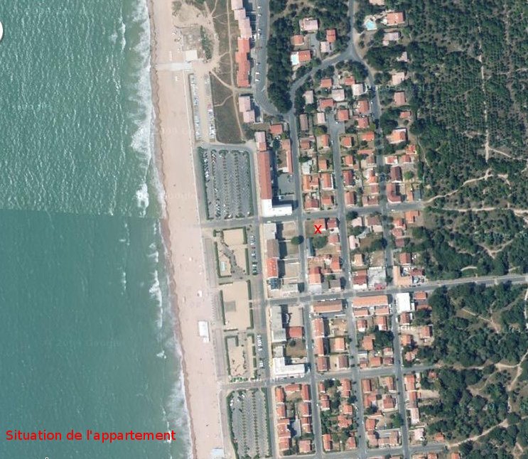 Situation de l’appartement Location à Notre Dame de Monts